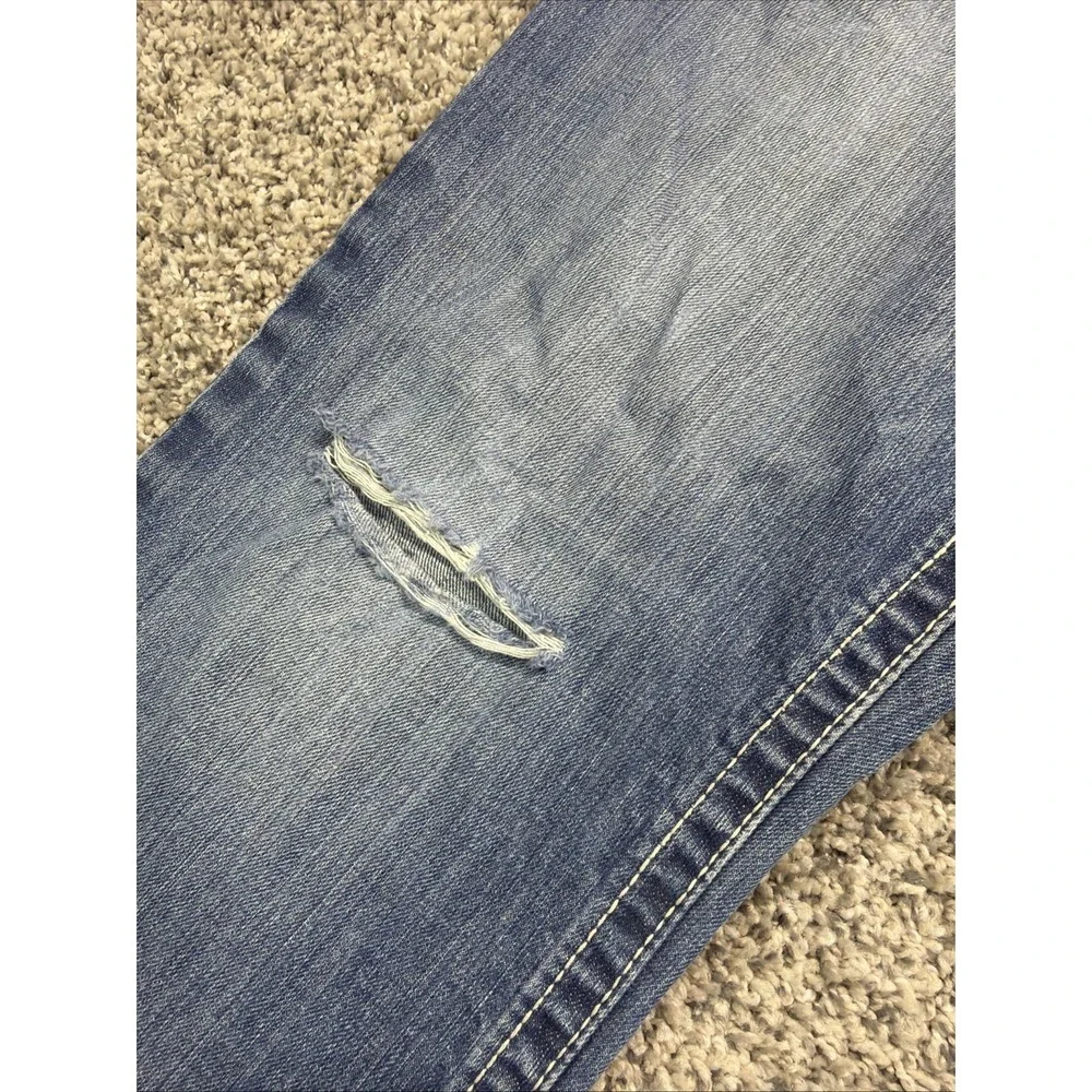 Ariat FR M4 Low Rise Boot Cut Jeans Mens 35x32 (Fits 36x30) Distressed‎